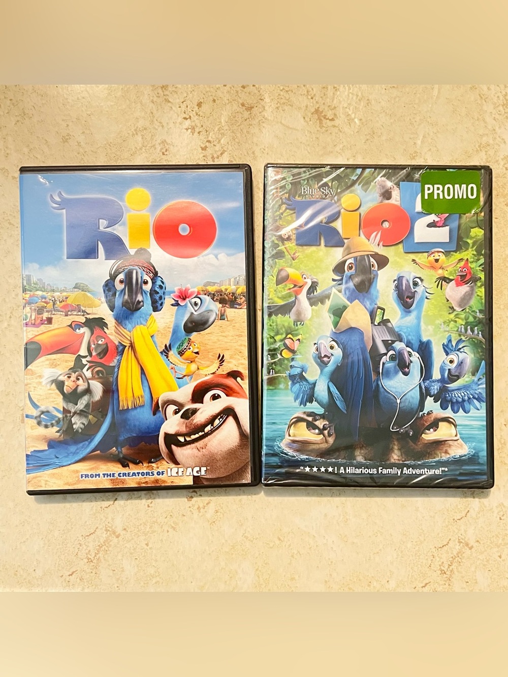 Rio and Rio 2 DVD Bundle Kids Movie Set